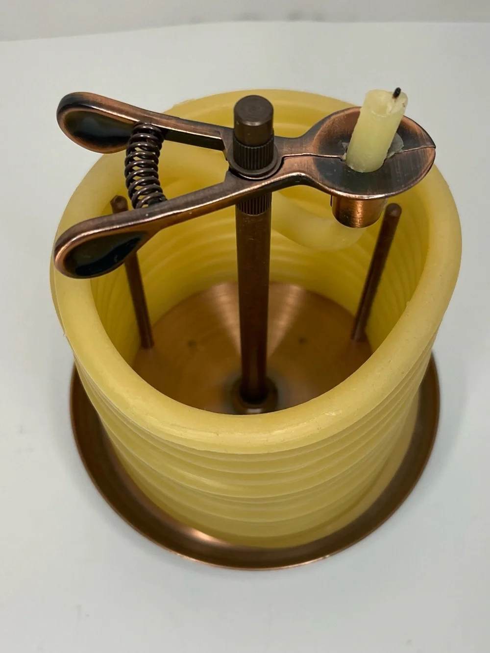 Eclipse beeswax coil